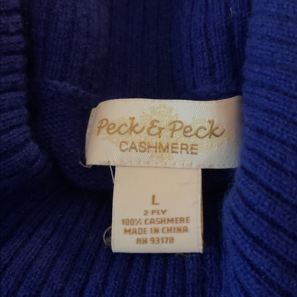 Peck & Peck Royal Blue Cashmere Knit